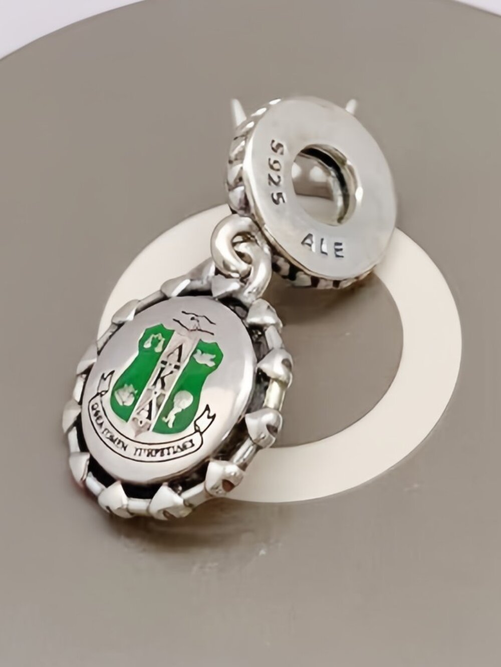 Pandora AKA Charm Alpha Kappa Alpha Sorority Pendant Charm